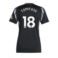 Arsenal Takehiro Tomiyasu #18 Bortatröja Kvinnor 2024-25 Korta ärmar